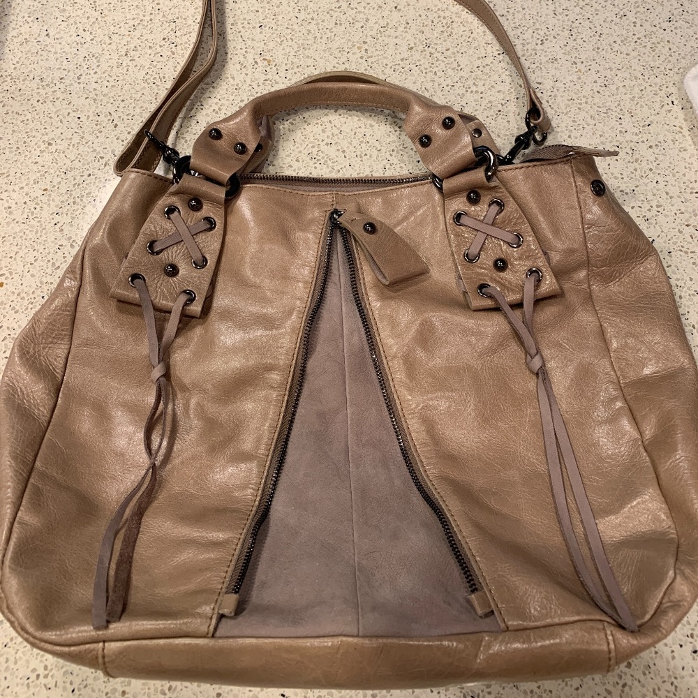 Nicoli Italian leather boho bag